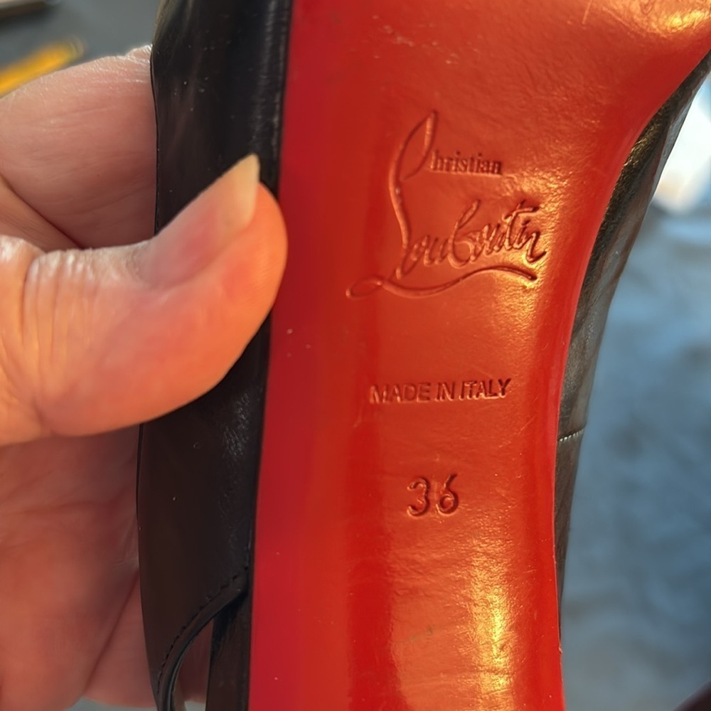 Vintage Christian Louboutin Black Stiletto Heels - Picture 10 of 13